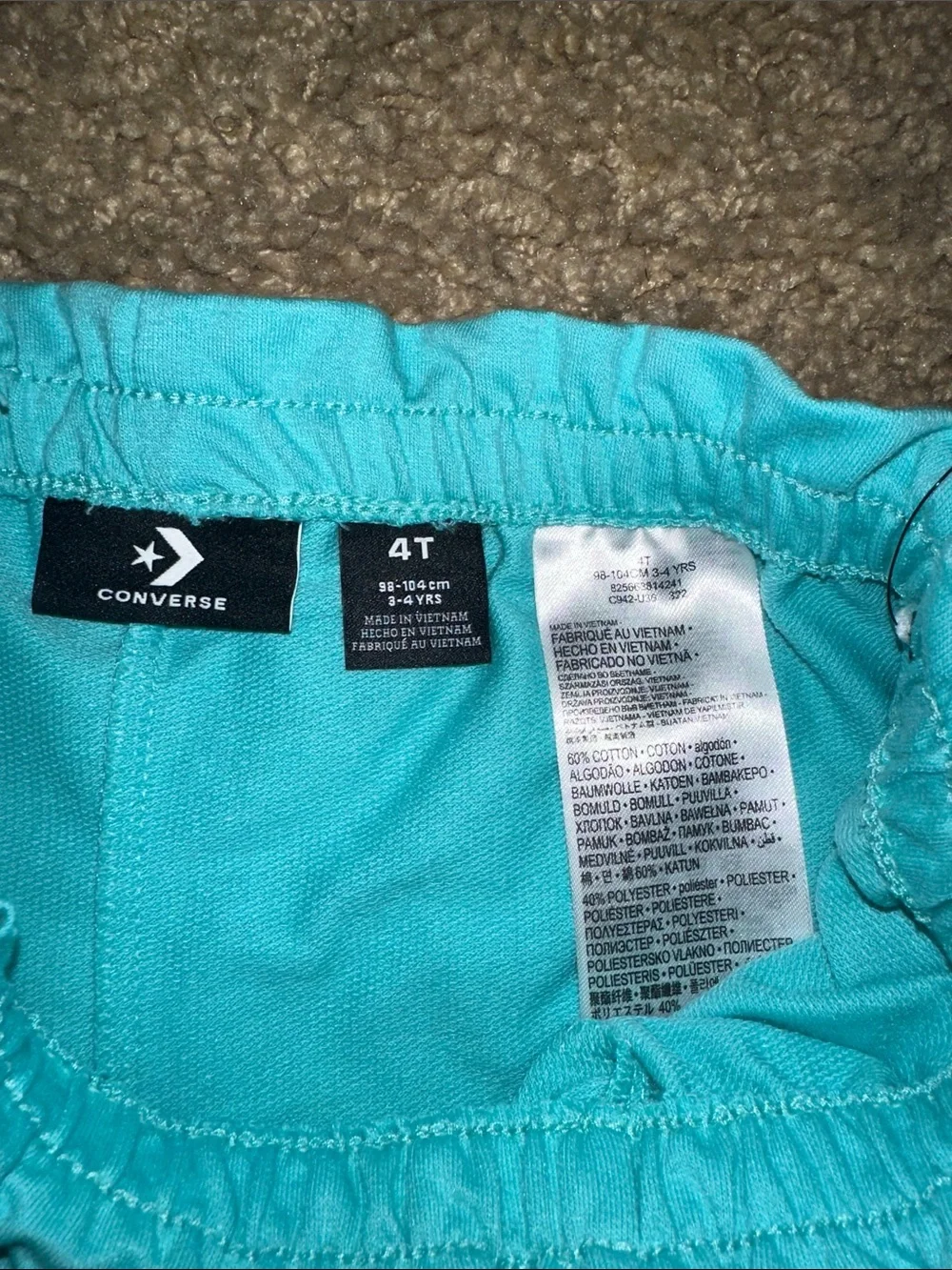 NWT Converse Light Aqua SweatPants (4T)